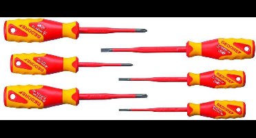 Gedore VDE 2162-2172 PM-06 Schroevendraaierset Kruiskop Phillips, Plat, Plus/minus