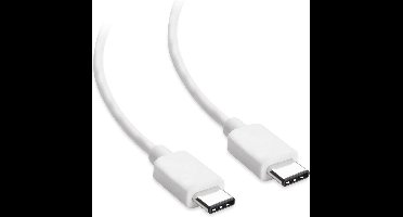 USB-C naar USB-C kabel - USB2.0 - tot 60W / wit - 1 meter