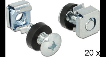 19'' / 10'' Rack montage schroeven set - 20 stuks
