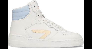 HUB Court-z High Sneakers - Leren Sneaker - Dames - Wit - Maat 41