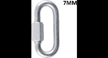 Quick link - 7 mm - gegalvaniseerd - schroef lock - 4 stuks