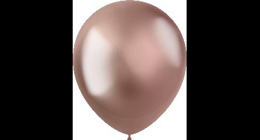 Folat - ballonnen Intense Chrome Rosegold - 33 cm 10 stuks