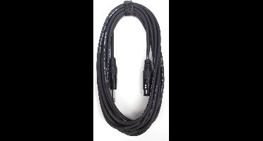 Microfoonkabel - MUSIC STORE Microkabel XLR/Jack 6 m - Zwart, microfoonkabel