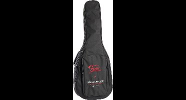 Fame Classic gitaar Gigbag Basic zwart/rood Logo - Tas voor klassieke gitaren
