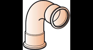 Geberit Mapress Bocht 90° koper 15 mm