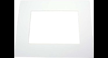 Passepartout Super Wit - Buitenmaat 12,7x17,8cm (25 stuks)