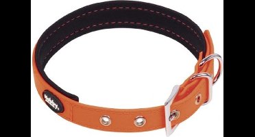 Nobby - honden halsband - cover - oranje - 50 tot 60 cm - 2,5 cm