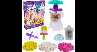 Kinetic Sand - Smoothie Mixer Speelset met 396 g Origineel Kinetic Sand & ijsjes vormpje - Sensorisch Speelzand - Speelzand