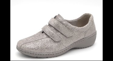 Waldläufer Dames Klittenbandschoen - 607302-127-070 Lichtgrijs - Wijdte K - Maat 7 (40.5)