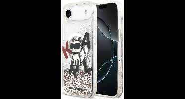 Karl Lagerfeld Case Liquid Glitter Choupette Logo Voor Magsafe Iphone Air
