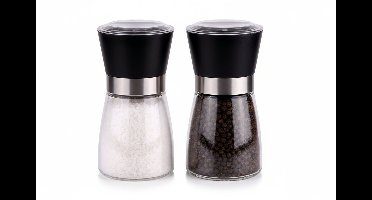 Cookinglife Peper- of Zoutmolen Glas Zwart 175 ml