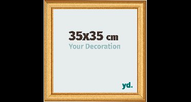 Your Decoration - Fotolijst 35x35 cm - MDF - Goud Mat - Lazio