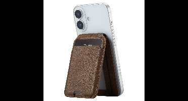 Accezz Leren Wallet - Kaarthouder geschikt voor MagSafe - Coffee Brown