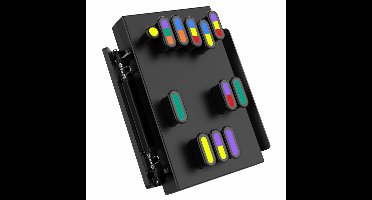 Gitaar Akkoord Presser - Gitaar Akkoord Assistent - Praktijk Gereedschap - 6-Kleur Geheugen Methode -Beginner Gitaar Accessoires-zwart