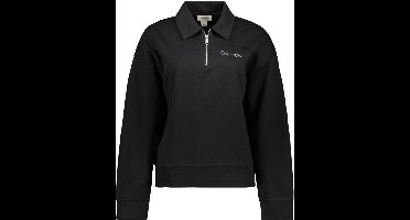 Calvin Klein Trui Ls French Terry Grap Lv047e824g Black Dames Maat - M