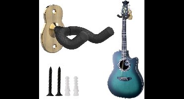 Unyqoos® Metalen gitaarhouder voor wandmontage met draaibare kop en sponsbescherming