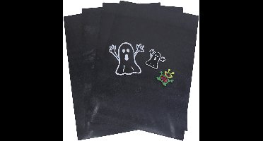 Vellen krimpfolie, A4, zwart, 1x50vel