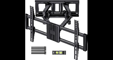 RVV® TV Beugel Draaibaar en Kantelbaar - TV Beugel Draaibaar - TV Beugel Kantelbaar - Zwart - 37 tot 80 Inch - tot 35 kg