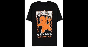 Pokémon Charmander Rocks Heren T-shirt - zwart - XL