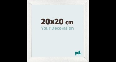Your Decoration - Fotolijst 20x20 cm - MDF - Wit Geveegd - Pisa
