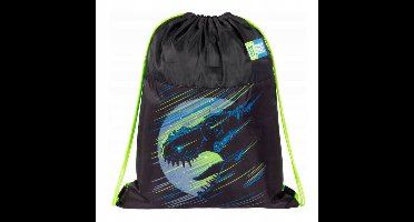 ST.RIGHT Dinozaur Zwart Schooltas / Gymtas voor Jongens