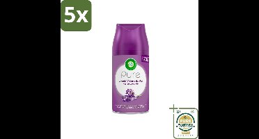 5 x Air Wick Freshmatic - Luchtverfrisser Navulling - Pure Fresh Lavendel - 250ml - Grootverpakking - Luchtverfrisser - Lavendel - Geurverspreider - Geurkaars - Geurintensiteit