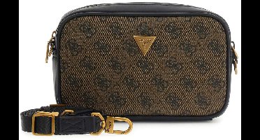 GUESS schoudertas polstasje Milano Camera Bag Coffee Lichtbruin