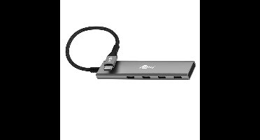Goobay USB hub (USB-C) | 4x USB-C | USB3.0 5 Gbps | aluminium | 0,10 meter