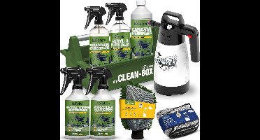 Premium Buitenschoonmaakset 9-delig voor Caravan en Camper - Reiniger voor Acrylglas, Aluminium en Kunststof