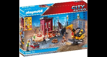 PLAYMOBIL City Action Mini graafmachine met bouwonderdeel - 70443