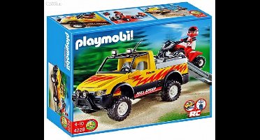 PLAYMOBIL Pick Up met Quad - 4228