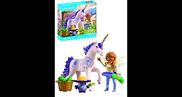 PLAYMOBIL | Magische Eenhoorns | Verzamelbare Eenhoorn Lucky Lavendel met Fee | Fantasierijke speelset voor eenhoornfans | Met liefdevolle details & verwisselbare accessoires | Perfect cadeau voor kinderen vanaf 4 jaar | 71843