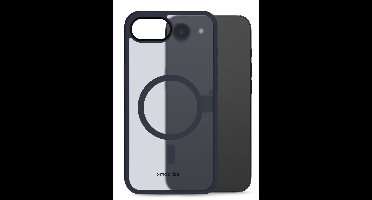 Mobilize Hoesje geschikt voor Apple iPhone 16e MagSafe Telefoonhoesje Hardcase | Mobilize Hybrid Pro Backcover Shockproof | Geschikt voor MagSafe | Geschikt voor Draadloos Opladen met Magnetische Ring | Geschikt voor MagSafe Case - Blauw