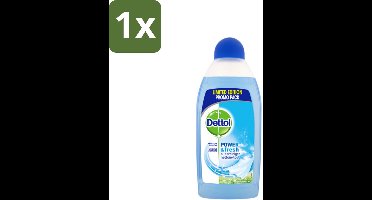 1 x Dettol Power & Fresh Allesreiniger Katoenfris 500 ml - Allesreiniger - Vet Verwijderen - Voedselresten Verwijderen - Vuil Verwijderen - Katoenfris Geur