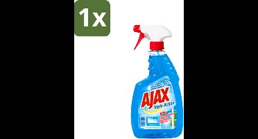 1 x Ajax - Glasreiniger Spray - Triple Action - Streeploos Schoon - Anti-Condens - 750 ml - Glas Reinigen - Ramen Reinigen - Glas Reiniger - Streeploos Schoon - Anti-condens