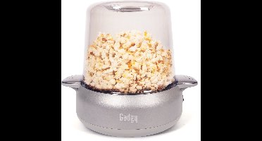 Gadgy Premium Popcornmachine - Popcornmaker - Vers & Huisgemaakt Popcorn in 4–5 Minuten - 500W - Zilver
