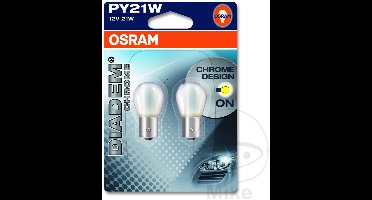 Osram Diadem Chrome Oranje PY21w / BAU15s 7507DC-2BL set