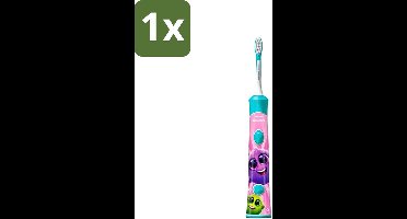 1 x Philips Sonicare - Elektrische Tandenborstel - For Kids - Blauw - Inclusief Extra Opzetborstel - HX6322/04 - Elektrische Tandenborstel Voor Kinderen - Kinderpoetsen - Speelse Tandenborstel - Interaktieve App - Beloningssysteem