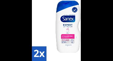 Sanex – Douchegel – Expert Skin Health Hypoallergeen – 400 ml - Voordeelverpakking - 2 stuks