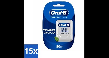 15 x Oral-B - Pro-Expert Advanced – Flosdraad – 50 m – Tandzijde - Koffie - Koffiezetapparaat - Koffiezetapparaat