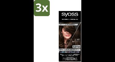 SYOSS - Metallics Haarverf 3-89 Bronze Coffee - Intense Metallic Glans - Bulkverpakking - 3 stuks