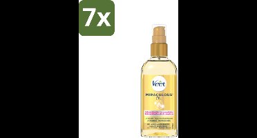 Veet - Aftercare - Natuurlijke Voedende Olie - Voor & Na Ontharing - 100 ml - Bulkverpakking - 7 stuks