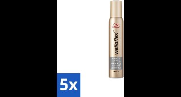 Wella – Flex Shine & Hold – Haarmousse – 200 ml - Bulkverpakking - 5 stuks