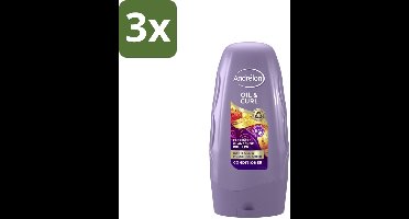 Andrélon - Oil & Curl - Conditioner - 250 ml - Bulkverpakking - 3 stuks