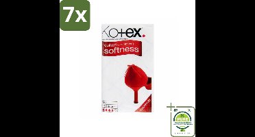7 x Kotex – Maxi Maandverband – Super – 16 stuks per verpakking - Grootverpakking - Maandverband - Menstruatie - Bescherming - Comfort - Zacht