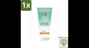 1 x Garnier - Ambre Solaire - Aftersun Melk met Zelfbruiner - Gezicht & Lichaam - 200 ml- Aftersun Melk - Zelfbruiner - Huid Verzorging - Zonverzorging - Teint Versterken