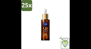 25 x NIVEA - Gezichtsserum - Q10 Dubbele Werking Anti-Rimpel - Dubbele werking - Vermindert & voorkomt rimpels - 30 ml - Grootverpakking - NIVEA Q10 Serum - Anti-rimpel Serum - Rimpelvermindering - Anti-aging Serum - Glycatie