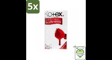5 x Kotex – Maxi Maandverband – Super – 16 stuks per verpakking - Grootverpakking - Maandverband - Menstruatie - Bescherming - Comfort - Zacht