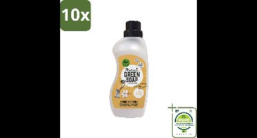 10 x Marcel's Green Soap - Wasverzachter - Katoen & Vanille - Zachte frisheid - 30 Wasbeurten - 750 ml - Grootverpakking - Wasverzachter - Biologisch Afbreekbaar - Vegan - Katoen - Vanille