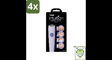 Wilkinson Sword - Trimmer - Intuition Perfect Finish 4-in-1 - Gezicht en Lichaam - 1 scheerapparaat - Voordeelverpakking - 4 stuks - Scheerapparaat - Trimmer